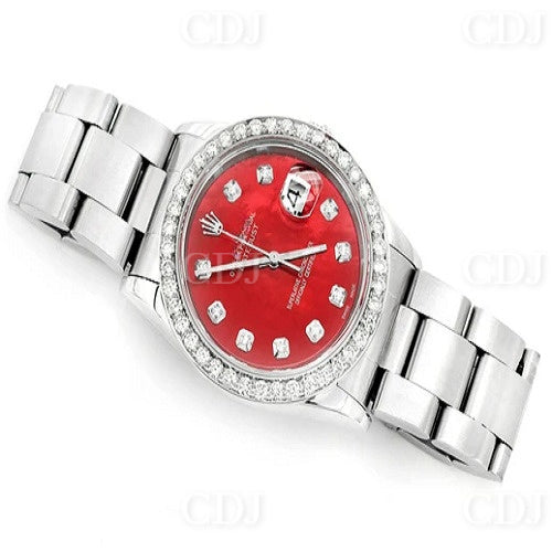 Hip Hop Luxury Iced Out Natural Diamond Watch customdiamjewel