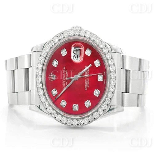 Hip Hop Luxury Iced Out Natural Diamond Watch customdiamjewel