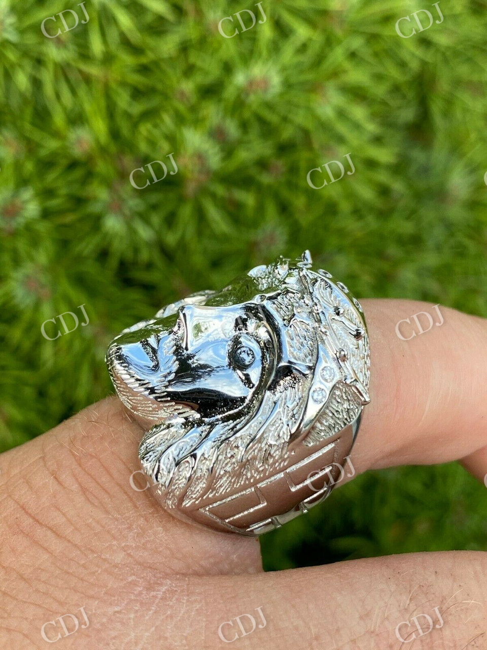 Jesus Face Pinky Hip Hop Ring  customdiamjewel   