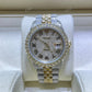 Rolex Jubilee Yellow White Bust Down VVS Moissanite Watch For Men customdiamjewel