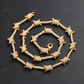 8MM Barbed Wire Diamond Chain hip hop jewelry CustomDiamJewel