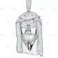 Hip Hop Fully Iced Out Jesus Head Pendant hip hop jewelry CustomDiamJewel