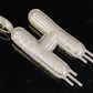 2" 1.55 CTW 14K Solid Gold Natural Diamond Letter 'H' Initial Drip Pendant CustomDiamJewel
