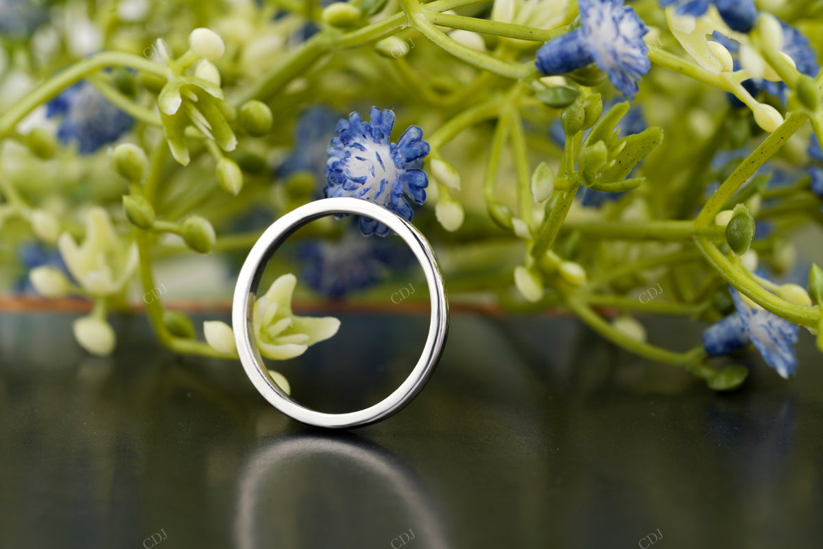 Minimalist Plain Gold Wedding Band customdiamjewel