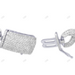 Luxury Cross Baguatte Moissanite Infinity Style Mens Bracelet
