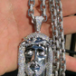 Hip Hop Fully Iced Out Jesus Head Pendant hip hop jewelry CustomDiamJewel