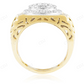 10K Yellow Gold Moissanite Diamond Ring For Men hip hop jewelry CustomDiamJewel