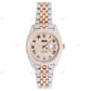 Customized Two Tone Roman Dial Rolex Watch customdiamjewel