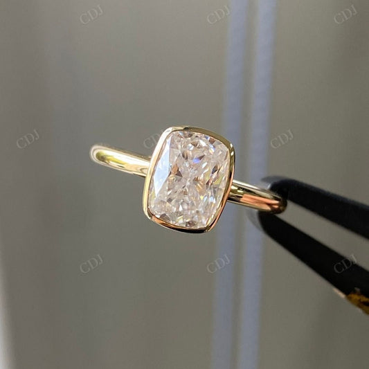 Solitaire Lab Grown Diamond Bezel Set Ring