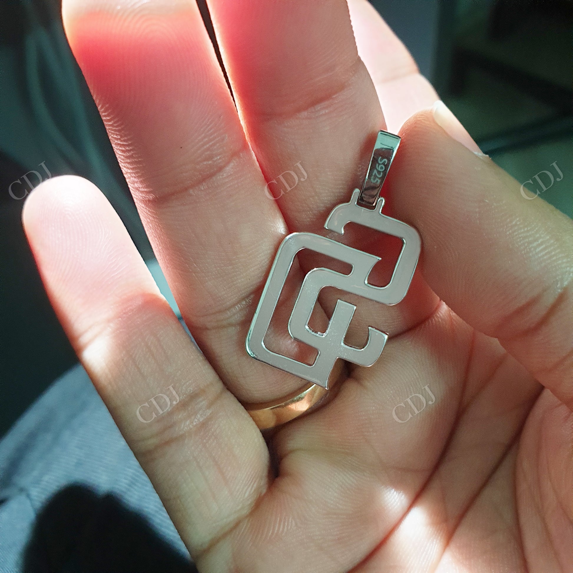 Lab Created Diamond SD Design Silver Pendant hip hop jewelry customdiamjewel   