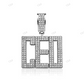 KING Letter Moissanite Diamond Pendant hip hop jewelry CustomDiamJewel