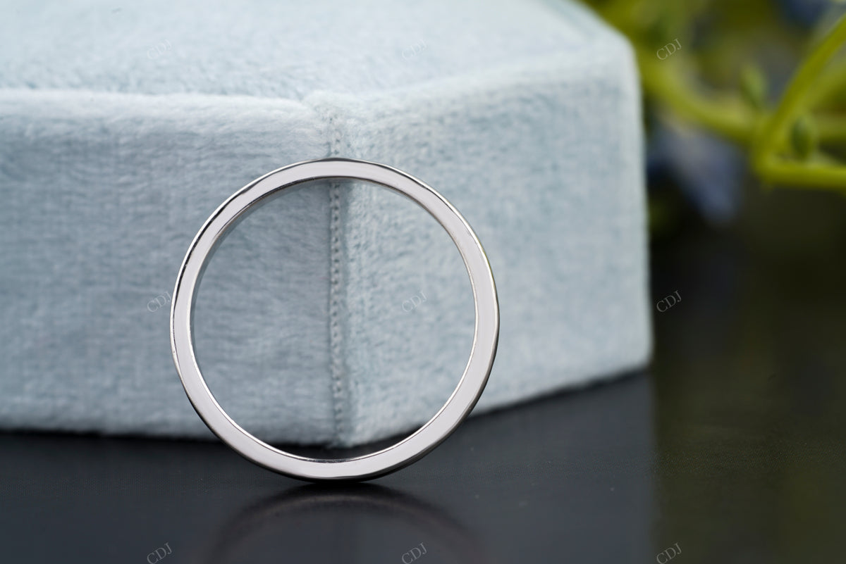 Minimalist Plain Gold Wedding Band customdiamjewel