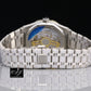 Yellow Plated Bezel VVS White Moissanite Luxury Diamond Watch customdiamjewel