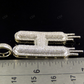 2" 1.55 CTW 14K Solid Gold Natural Diamond Letter 'H' Initial Drip Pendant CustomDiamJewel