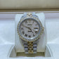 Rolex Jubilee Yellow White Bust Down VVS Moissanite Watch For Men customdiamjewel