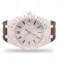 Iced Out Brown Silicone Strap Men's Wrist Watch customdiamjewel