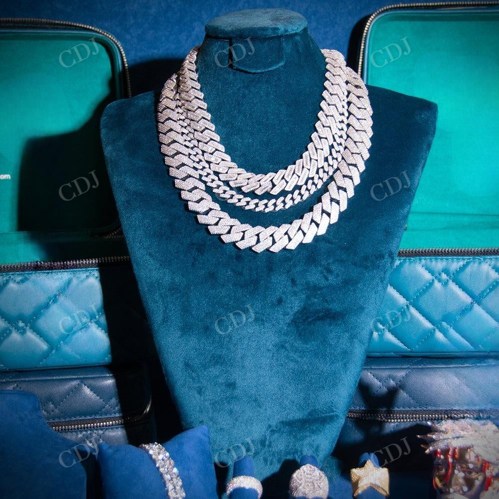 Custom Iced Out Hip Hop Miami Cuban Link Chain hip hop jewelry customdiamjewel   