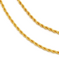 Stylish 10K Yellow Gold Unisex Plain Rope Chain hip hop jewelry CustomDiamJewel