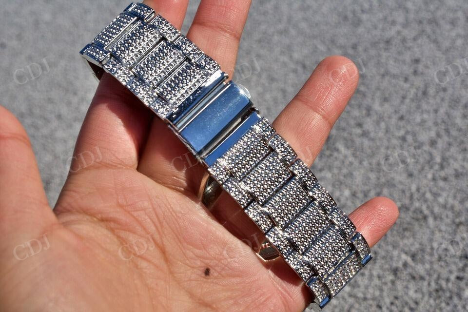 Hip Hop Iced Out Moissanite Diamond Watches For Men customdiamjewel