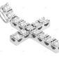 Handmade Cluster Moissanite Cross Pendant hip hop jewelry CustomDiamJewel