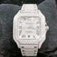 Cartier Swiss Automatic Model Natural Diamond Hip Hop Watch Rappers Diamond Jewelry
