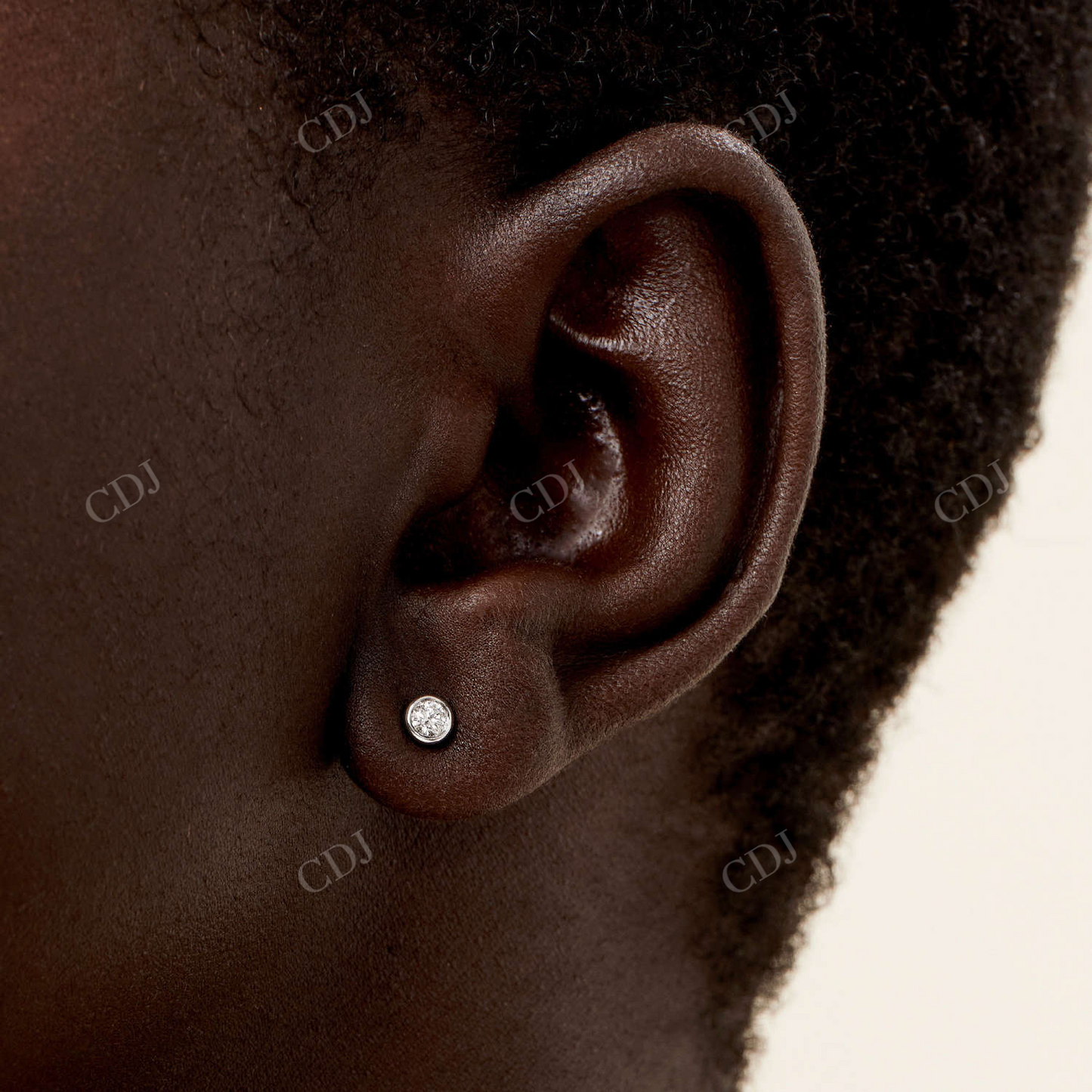 Round Diamond Studs 14K Solid Gold Earrings  customdiamjewel   