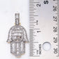 Iced Out 925 Silver Moissanite Hamsa Pendant Hip Hop Pendent customdiamjewel