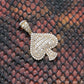 Iced Out Spade 925 Silver Moissanite Pendant Hip Hop Pendent customdiamjewel