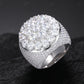 18K Yellow Gold VVS D Moissanite Men's Signet Ring hip hop jewelry CustomDiamJewel