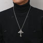 Hip Hop Two Tone Antique Design Cross Pendant hip hop jewelry CustomDiamJewel