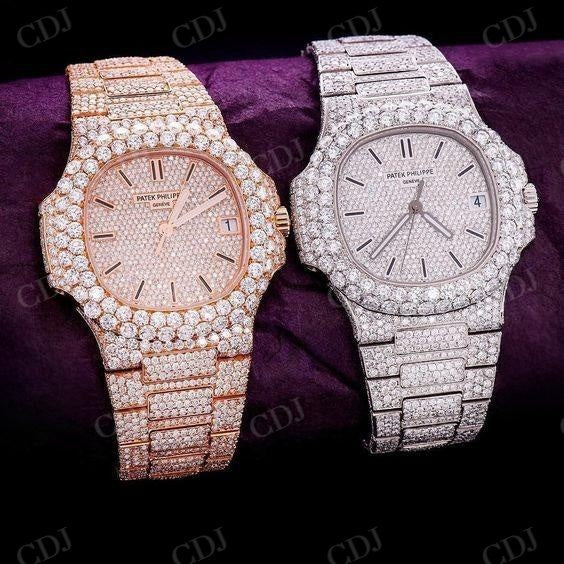 Hip Hop Iced Out Patek Phillip Watch For Men  customdiamjewel   