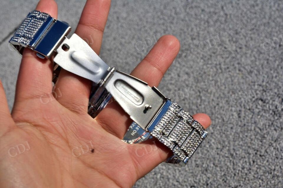 Hip Hop Iced Out Moissanite Diamond Watches For Men customdiamjewel