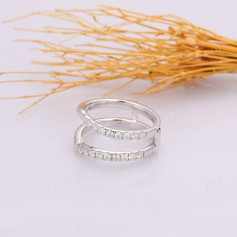 Lab Grown Diamond Enhancer Guard Wedding Band customdiamjewel