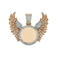 Iced Out Angel Wings Picture Pendant hip hop jewelry customdiamjewel