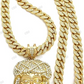 Hip Hop Fully Iced Out Jesus Face Pendant hip hop jewelry CustomDiamJewel