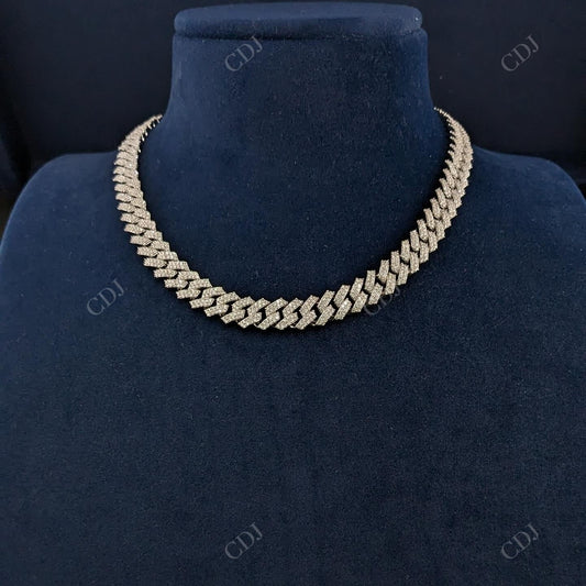 Sterling Silver Diamond Cuban Chain hip hop jewelry CustomDiamJewel   