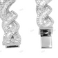Wave Link Moissanite 925 Sterling Silver Unisex Bracelet hip hop jewelry customdiamjewel