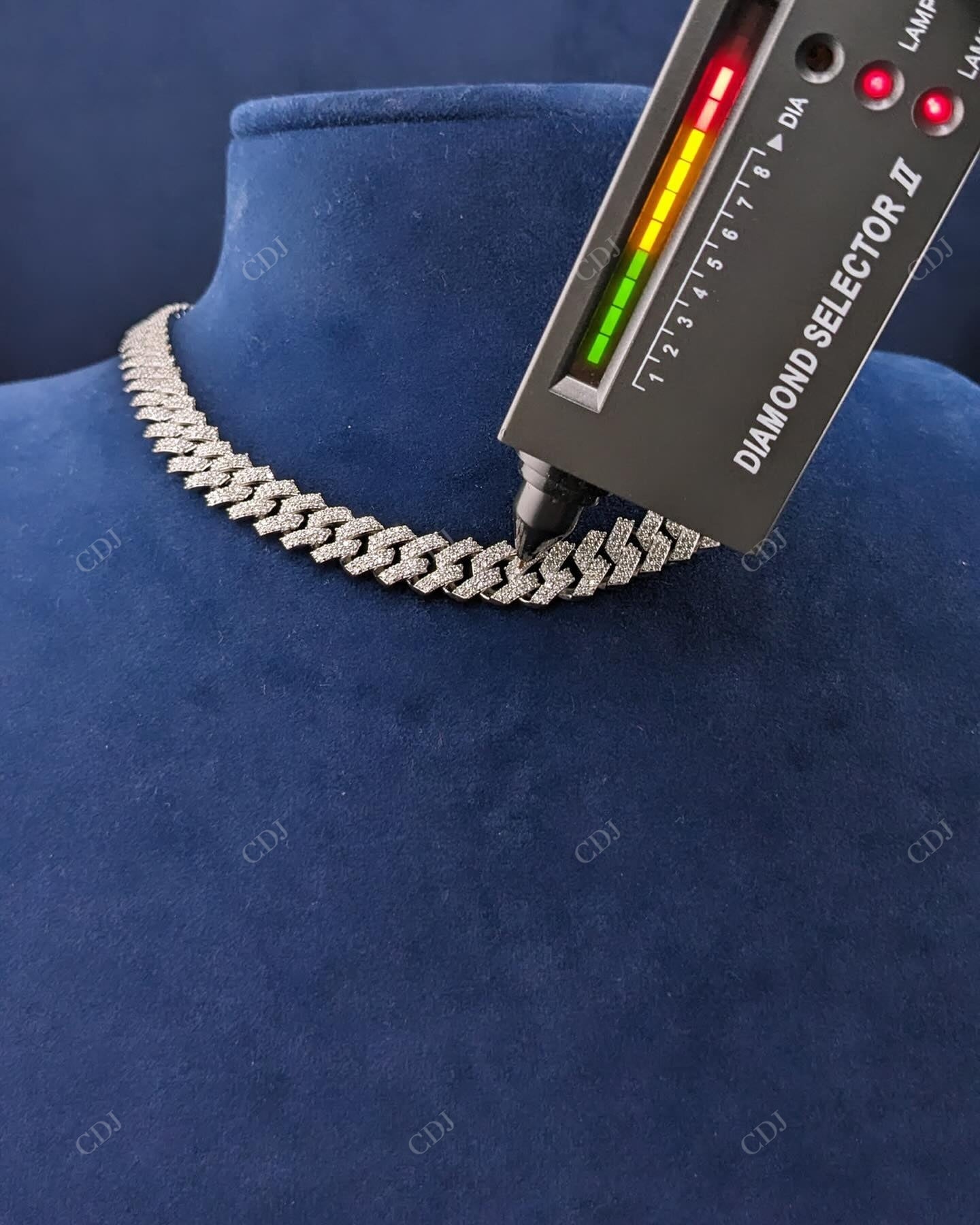 Sterling Silver Diamond Cuban Chain hip hop jewelry CustomDiamJewel   