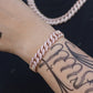 Moissanite Hip Hop Ice Out Cuban Bracelet hip hop jewelry CustomDiamJewel