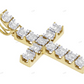 Handmade Cluster Moissanite Cross Pendant hip hop jewelry CustomDiamJewel