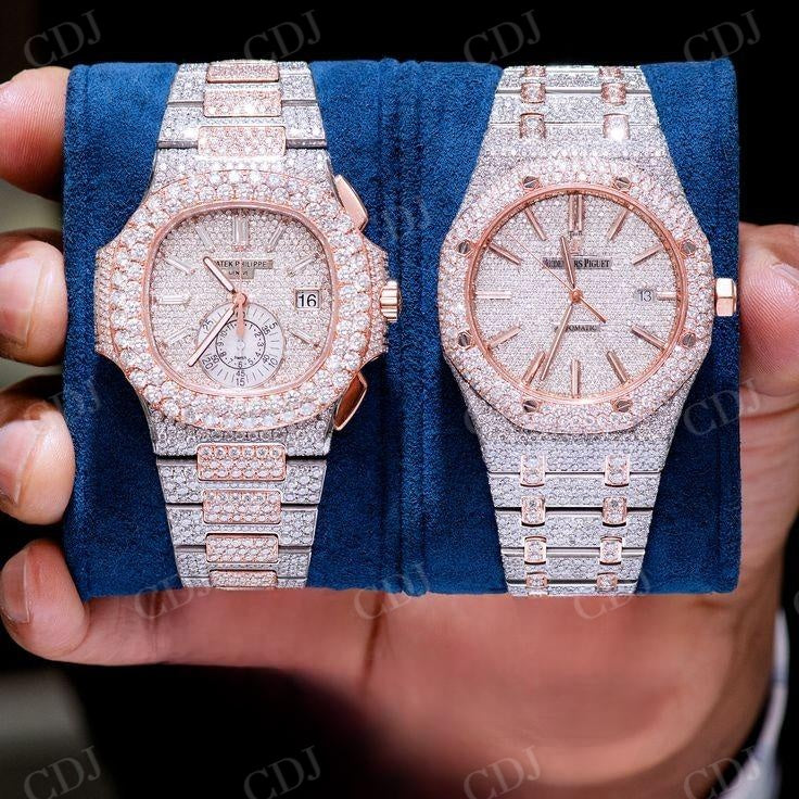 Hip Hop Iced Out Patek Phillip Watch For Men  customdiamjewel   