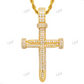 Premium Iced Out Moissanite Cross Pendant For Men hip hop jewelry CustomDiamJewel