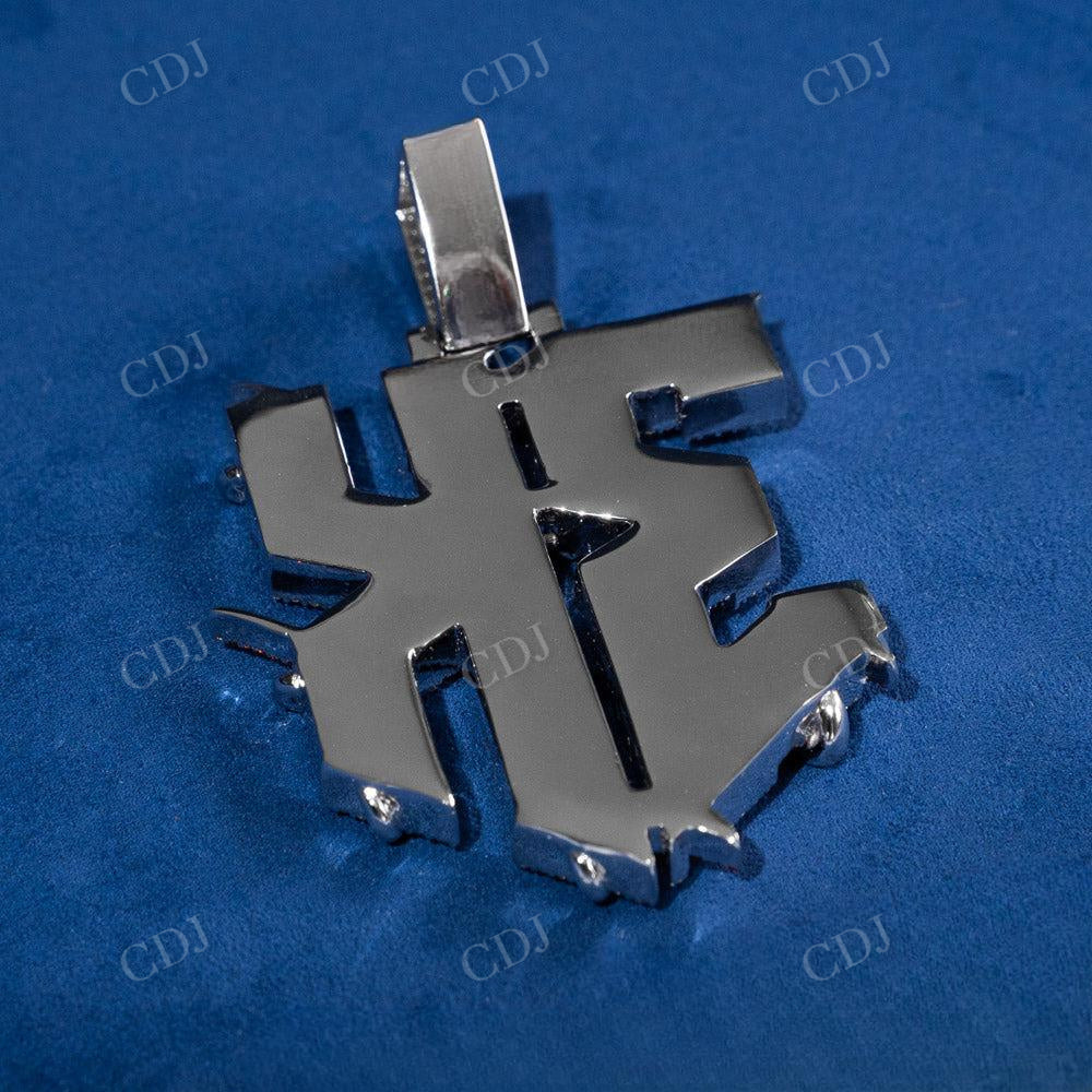3K Custom Design Round Diamond Hip Hop Pendant  customdiamjewel   
