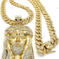 Hip Hop Fully Iced Out Jesus Face Pendant hip hop jewelry CustomDiamJewel