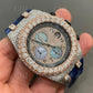 Silicon Belt AP Moissanite Hip Hop Watch customdiamjewel