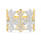 925 Sterling Silver Moissanite Diamond Cross Ring For Men hip hop jewelry CustomDiamJewel