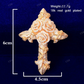 Hip Hop Two Tone Antique Design Cross Pendant hip hop jewelry CustomDiamJewel