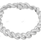 Wave Link Moissanite 925 Sterling Silver Unisex Bracelet hip hop jewelry customdiamjewel