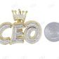 Hip Hop 925 Silver Baguette Diamond CEO King Crown Pendant hip hop jewelry CustomDiamJewel