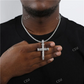 Premium Iced Out Moissanite Cross Pendant For Men hip hop jewelry CustomDiamJewel